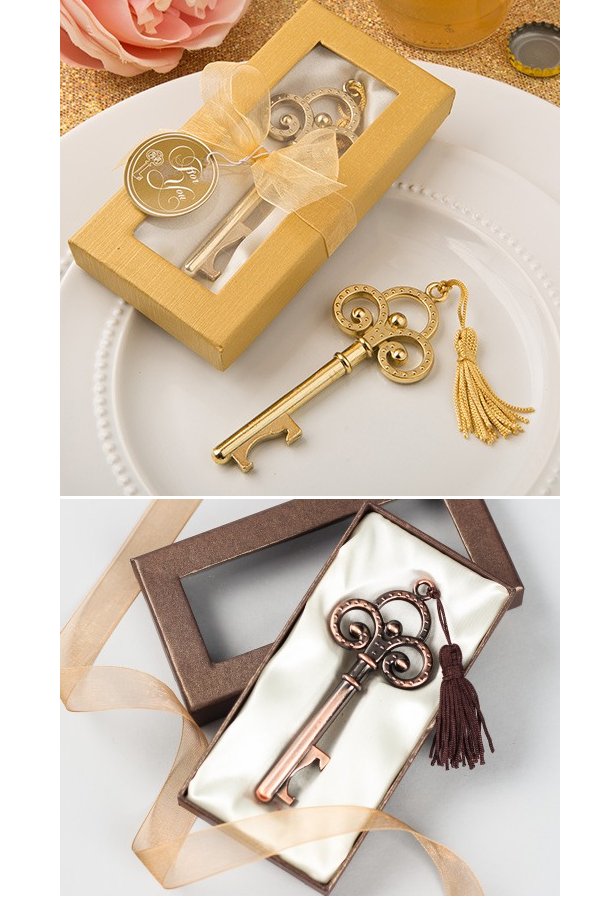 Vintage Key Bottle Opener Wedding Favours